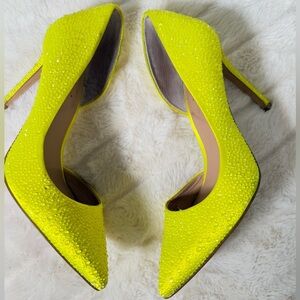 Bright yellow/green heels